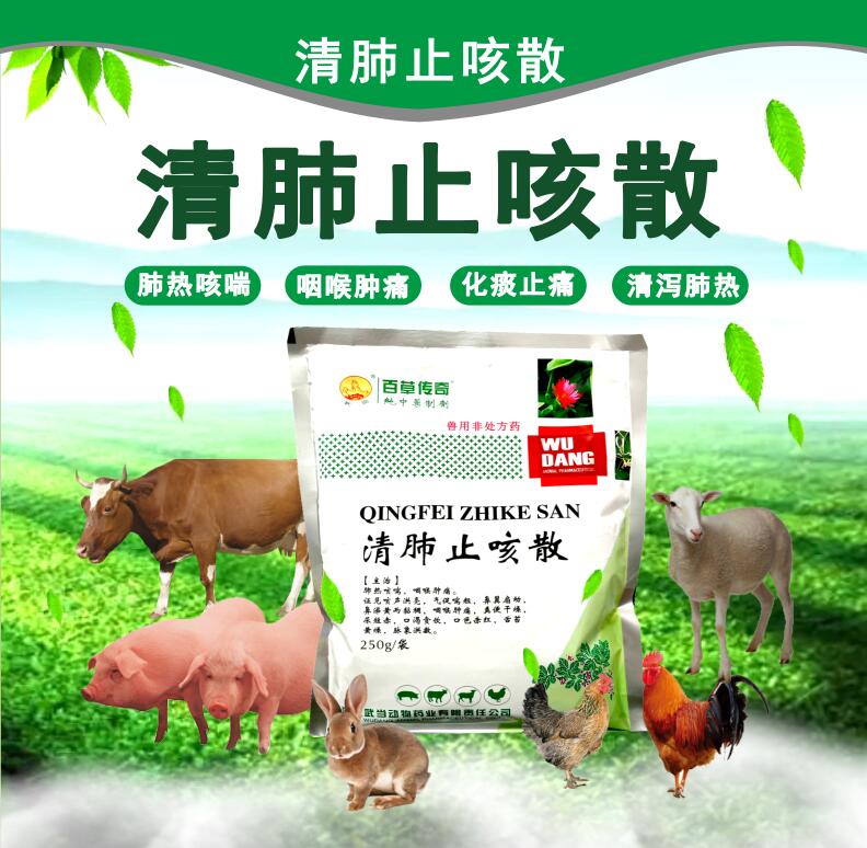 清肺止咳散 清瀉肺熱，化痰止痛，咳喘，咽喉腫痛